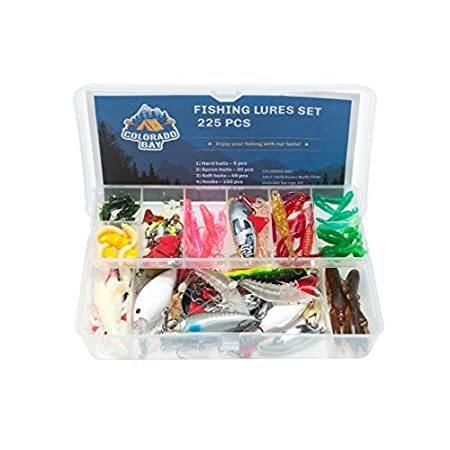 売れ筋ランキングも掲載中 Colorado Bay フィッシングルアーセット 225個 様々なベイト ルアー ハードベイト スプーン ベイト ソフトベイト フック スピニングタ好評販売中 その他ハードルアー Acte Paris Org
