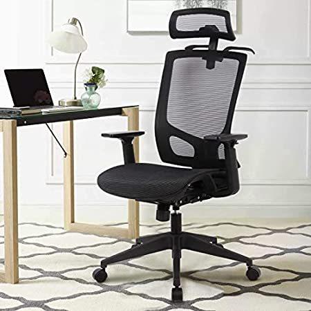 Ergonomic Office Chair Breathable Mesh Desk Chair High Back Executive Home ＿並行輸入品