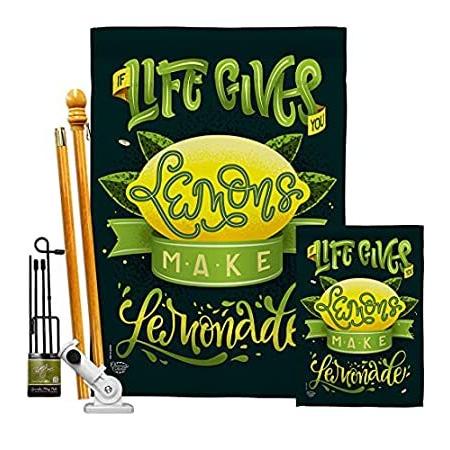 Ornament Collection Life Gives Lemons Garden House Flag Kit Food Fruits Pin＿並行輸入品