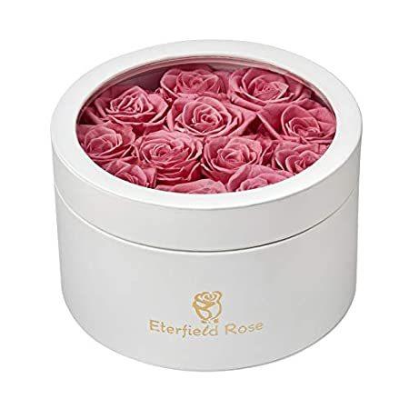 Eterfield Preserved Roses That Last a Year Eternal Roses in Box Real Rose w＿並行輸入品