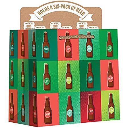 Jillson  Roberts Christmas Beer Gift Bags, Beer Aisle (60 Pcs)＿並行輸入品