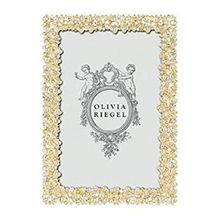 Olivia Riegel Evie ゴールドクリスタルフォトフレーム 5インチ×7インチ＿並行輸入品
