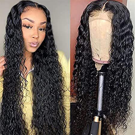 Lace Front Wigs Human Hair 180% Density 26 Inch Pre Plucked Bleached Knots ＿並行輸入品