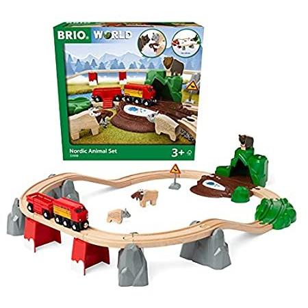 Set Animal Nordic 33988 World BRIO | an＿並行輸入品 3 Age Kids for Set Train Toy Wooden その他鉄道模型 新品同様