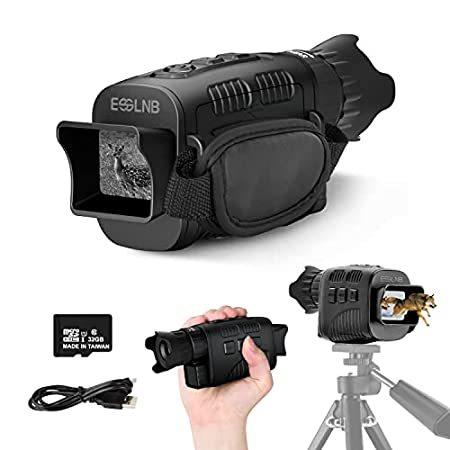 ESSLNB Night Vision Monocular 4X Infrared Monocular 960P with 32G TF Card 6＿並行輸入品
