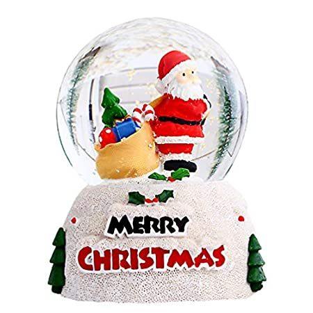 VALICLUD クリスマス サンタクロース スノードーム ウォーターボール 3 x 3 x 4.13 子供用ギフト クリスマスデスクトップデコレーシ＿並行輸入品