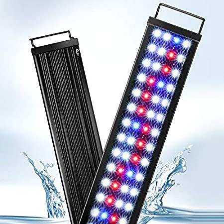 製品 AQQA Aquarium Lights，Fish Tank LED Light with Extendable Brackets，Waterproo＿並行輸入品