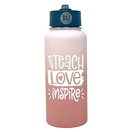 Teacher Tumbler Gifts - Teacher Water Bottle Travel Cup for Women - Double ＿並行輸入品