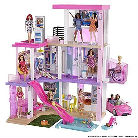 バービー(Barbie) ドリームハウス ライトとサウンドでたのしむ プールとエレベーターつきのおうち 【着せ替え人形】【ハウス・アクセサリー付き】【＿並行輸入品