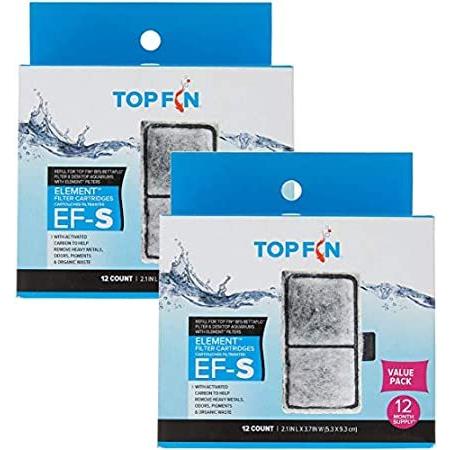 Top Fin EF-S Element Filter Cartridge Value Pack 12 Month Supply 2.1 in X 3＿並行輸入品