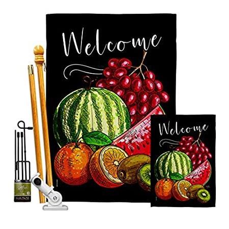 Breeze　Decor　Welcome　Flag　Fruits　Fruity　House　Kit　Food　Pineapple　Garden　Str＿並行輸入品