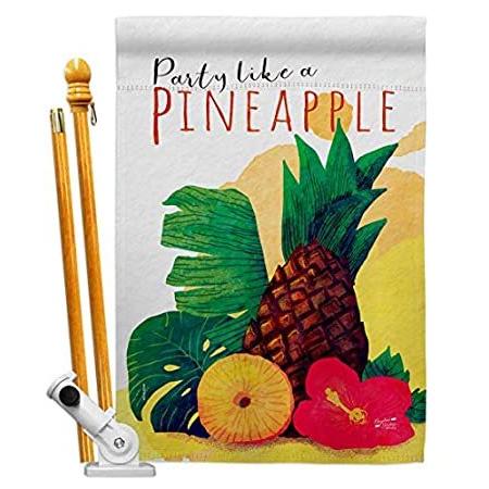 Angeleno Heritage Party Like Pineapple House Flag Set Food Fruits Strawberr＿並行輸入品