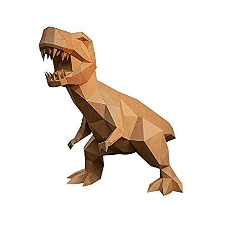 正規通販 Animal DIY Puzzle 3D AskCreative Mayde Papercraft Dinosaur好評販売中 T-Rex - Kit ジグソーパズル