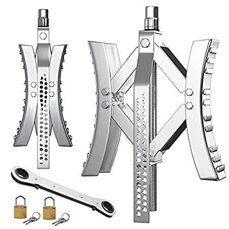 RVMATE Camper Metal Wheel Chock Stabilizer 2 Packs for RV Travel Trailer Ti＿並行輸入品