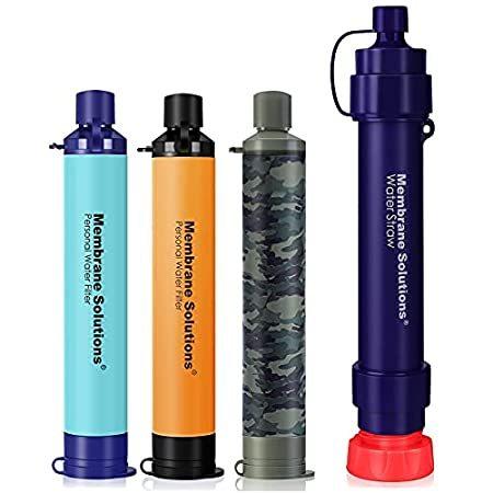 Membrane Solutions Family Team Personal Water Filter Straw (3 Colors)  WS0＿並行輸入品