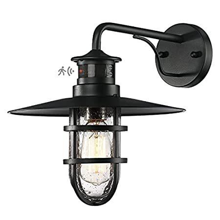 Pack　Motion　Sensor　Dusk　Lighting,　Outdoor　Outdoor　Lantern,　Dawn　to　Wall　W＿並行輸入品