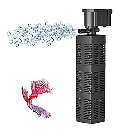 EmmaWu 480 GPH Submersible Aquarium Internal Filter Pump for (Up to 160 Gal＿並行輸入品