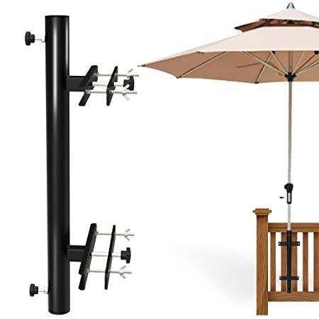 Emeroll Patio Umbrella Holder Mount,Outdoor Umbrella Base and Bracket for D＿並行輸入品