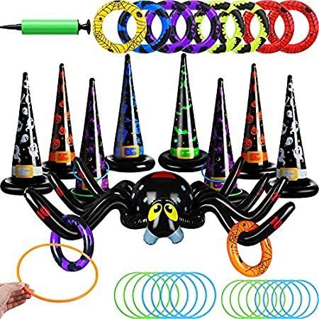 33 Pieces Halloween Party Games Toys Set Including 8 Inflatable Witch Hats ＿並行輸入品