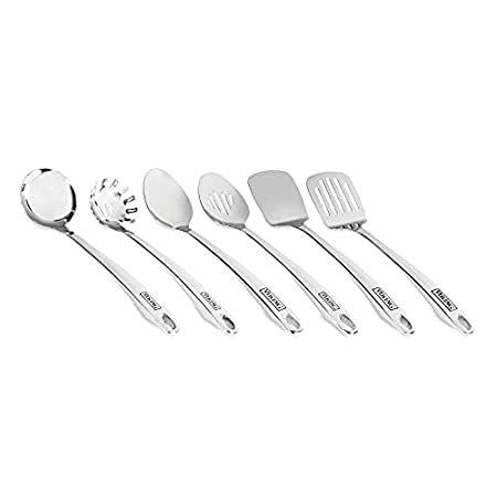 中空鍛造ステンレス 6ピースツールセット (ソリッド&スロットスプーン パスタフォーク ディープレードル ソリッド&スロットスパチュラ)＿並行輸入品 KOIZUMI LEDライン照明 Solid Seamless 半埋込タイプ (LED内蔵) 白