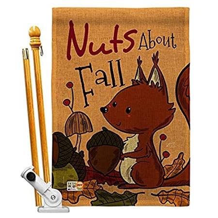 Angeleno　Heritage　Nuts　House　About　Set　Fall　Flag　Harvest　Autumn　Scarecrow＿並行輸入品