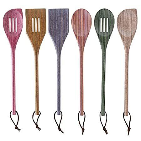 Baltique Costa Nova Collection 6 Piece Wooden Cooking Utensil Set, Safe for＿並行輸入品