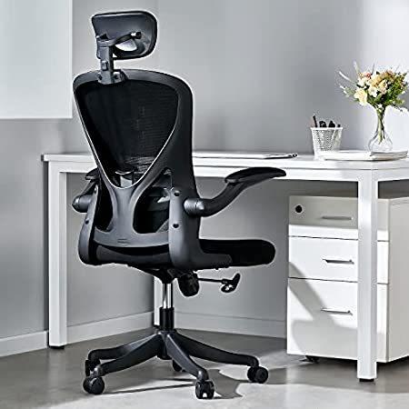 モリコー!店Dedeo　Ergonomic　Office　Chair　Back　Adjustable　Mesh　Desk　with　Hea＿並行輸入品　Chair,　High