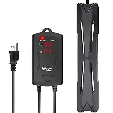 hygger 10-25 Gallon Small Aquarium Heater with LED Display Controller, Quar＿並行輸入品