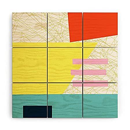 Deny Designs 2021 木製壁画、3フィート x 3フィート、Emmie K Form One＿並行輸入品