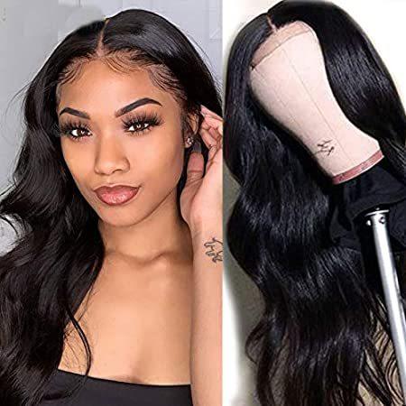 KAFEIER 5X5 Closure Wig Body Wave Human Hair Wigs Natural Hairline With Bab＿並行輸入品