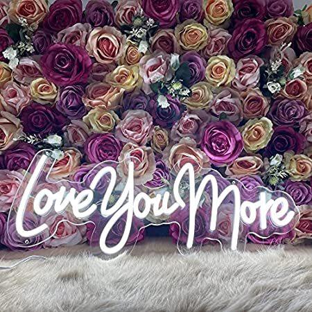 ネオンサイン　Love　You　LEDチューブサイン　壁装飾　バー　ホームルー＿並行輸入品　Moreサイン　バチェロレッテパーティー誕生日用　幅サイズ-　50cm