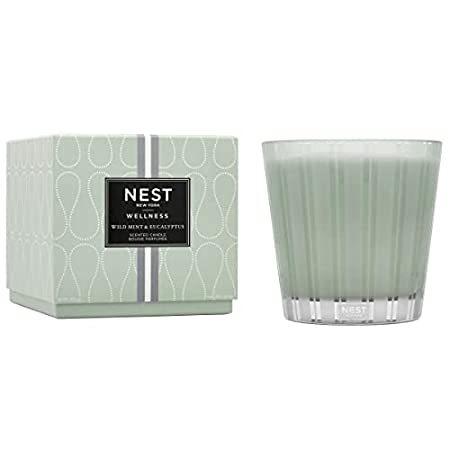 NEST Fragrances ワイルドミント&ユーカリの香り付きラグジュアリーキャンドル 40オンス＿並行輸入品