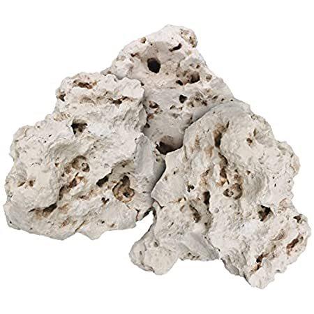 Hamiledyi Aquarium Holey Rock Stone White Coral Ornament, Sea Base Rocks fo＿並行輸入品