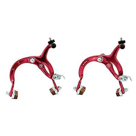 Dia Compe MX1000 Side Pull Caliper Brake Set (F+R) for Old School BMX, Red,＿並行輸入品