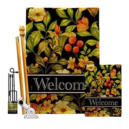 Breeze　Decor　Yellow　Kit　Garden　Tulip　Flag　Floral　Ro＿並行輸入品　Welcome　Sunflower　House