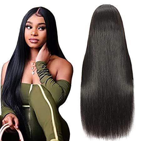 Straight Lace Front Wigs Human Hair 180 Density 13x6 Hd Transparent Lace Fr＿並行輸入品