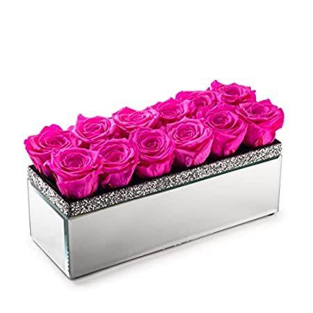 SOHO FLORAL ARTS | 特大ミラー花瓶パヴェアクセント 1年以上持続する