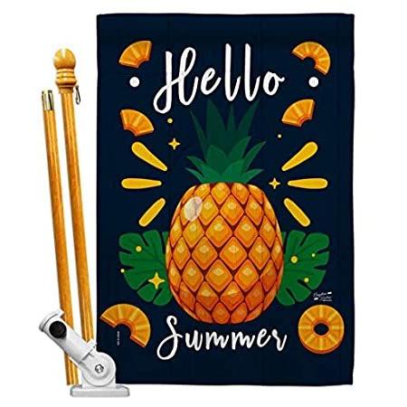 Angeleno Heritage Pineapple Summer House Flag Set Food Fruit Strawberry App＿並行輸入品