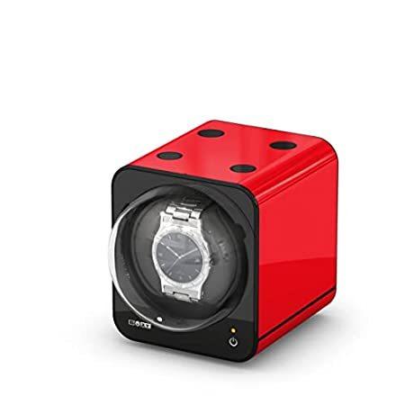 Boxy Fancy Brick Watch Winder Add on Without Adapter Red＿並行輸入品