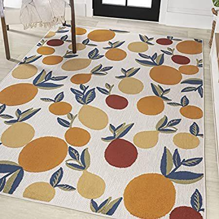 JONATHAN Y AMC118A-3 Limone Bold Lemon High-Low Indoor Outdoor Area Rug， Tr＿並行輸入品