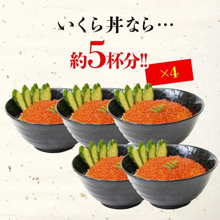 いくら イクラ 醤油漬け 1kg (250g×4p)トラウトサーモン イクラ丼 食品 海鮮 ギフト ポイント利用 爆買の画像