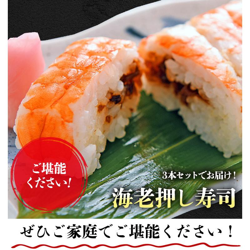 大起水産 押し寿司 海老 3本セット 8貫入x3P(計24貫) すし えび エビ お寿司 食品 海鮮 ギフト クーポン 父の日｜morigen｜08