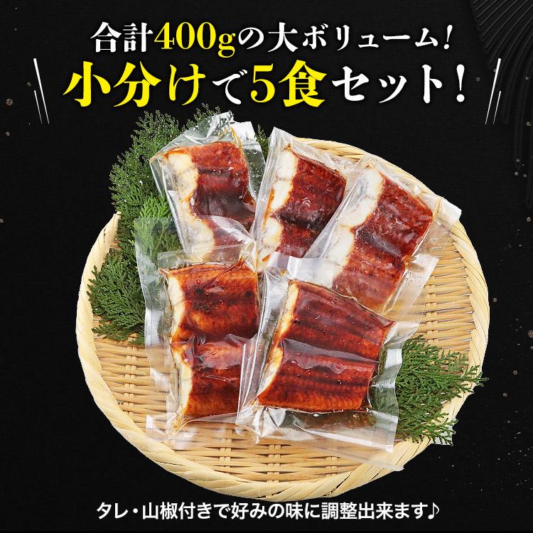 うなぎ 蒲焼き 鰻 人気 2種セット 計800g (巨大うなぎ400g カットうなぎ80g×5パック） 爆買 | 食の達人 | 05