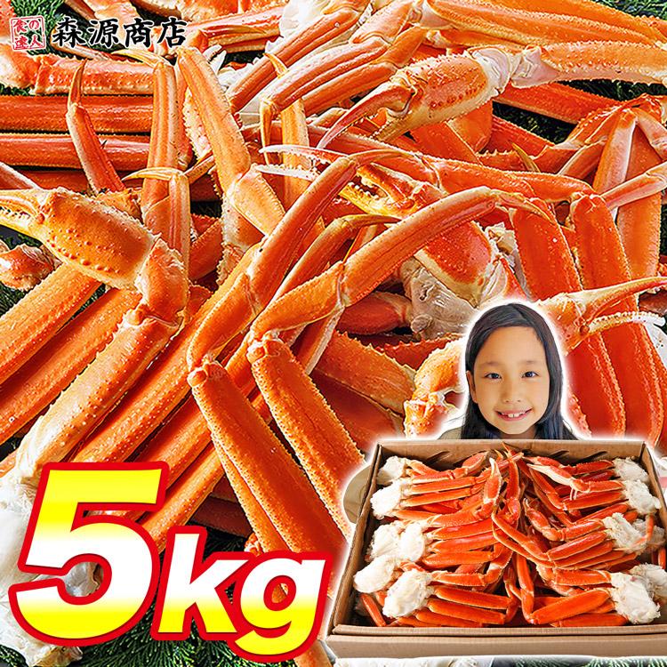 カニ 5kg かに ズワイガニ ボイル 特大 蟹 ずわいがに脚（Yahoo!・食の達人森源商店）