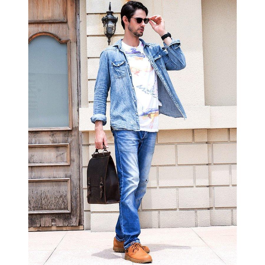 リュックサック メンズ リュック 本革ファション リュックサック レザー レディース バックパック レッド ガールズ 男女兼用 A4サイズ対応 手提げバッグ 軽量 |  | 01