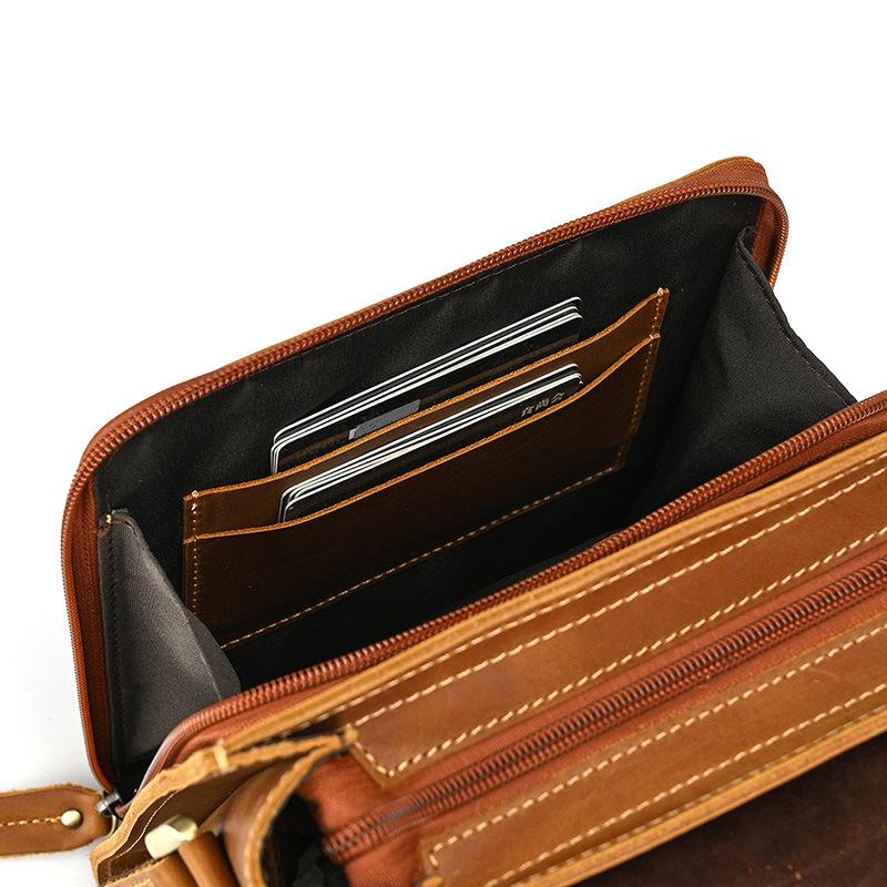 本革 ショルダーバッグ メンズ 軽量 フラップ ショルダーバッグ 斜め掛けバッグ 牛革 肩掛けバッグ 通勤 通学 ブラウン/コーヒー |  | 03