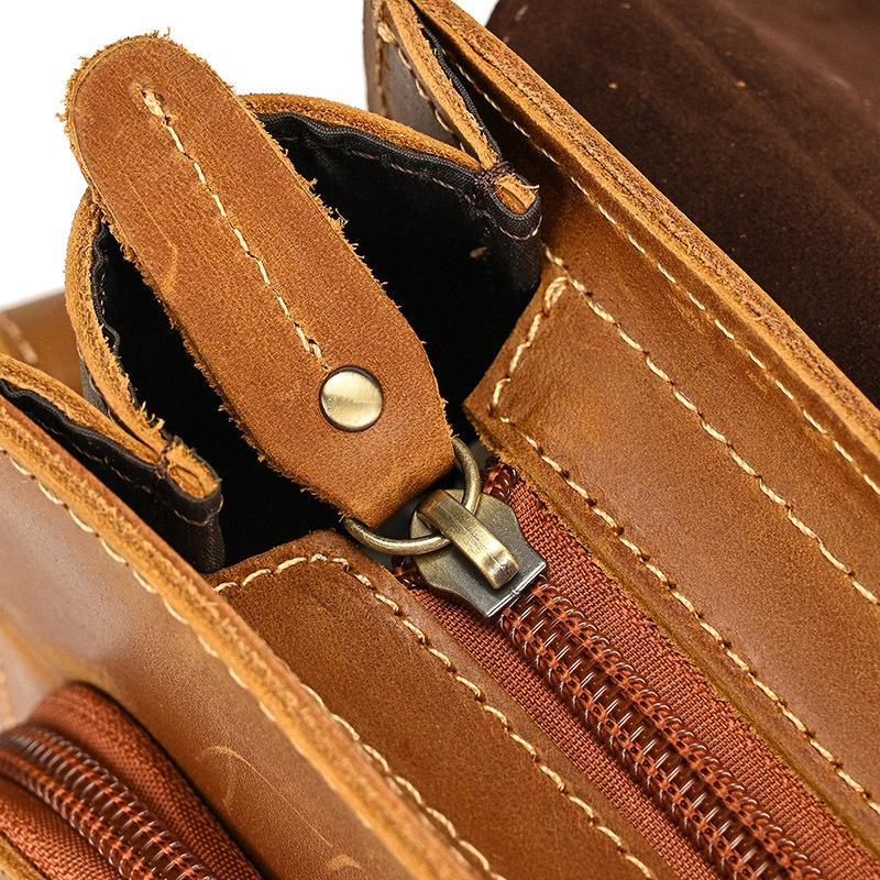 本革 ショルダーバッグ メンズ 軽量 フラップ ショルダーバッグ 斜め掛けバッグ 牛革 肩掛けバッグ 通勤 通学 ブラウン/コーヒー |  | 07