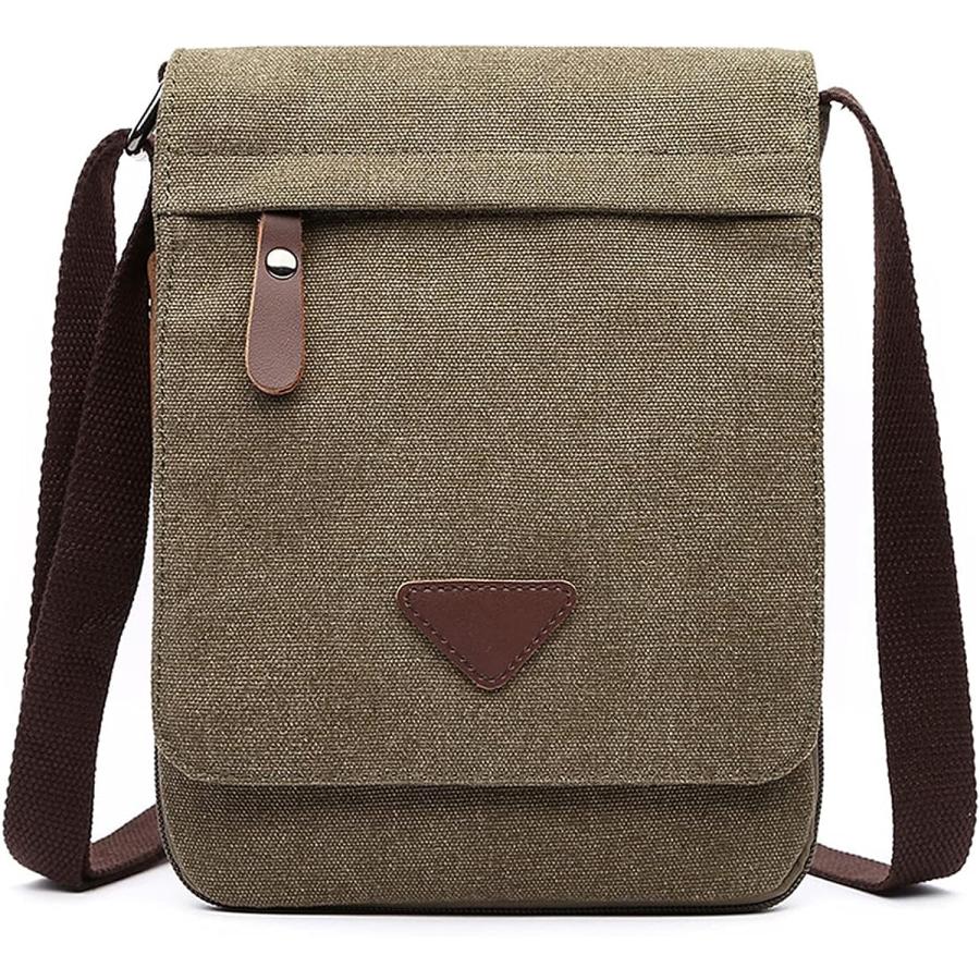ショルダーバッグ メンズ 小さめ 帆布 おしゃれ レトロ 斜め掛けバッグ 男女兼用 人気 ワンショルダー 背面ポケット デイバッグ 旅行 カジュアル キャンバス |  | 09