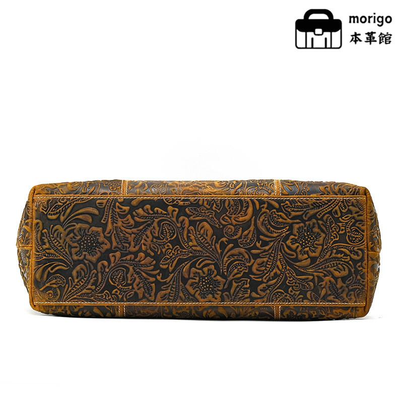 トートバッグ 本革 高品質エンボス加工レザー 大容量 ショルダーバッグ 通勤 通学 おしゃれ ヴィンテージ レディース メンズ ギフトに最適 |  | 03