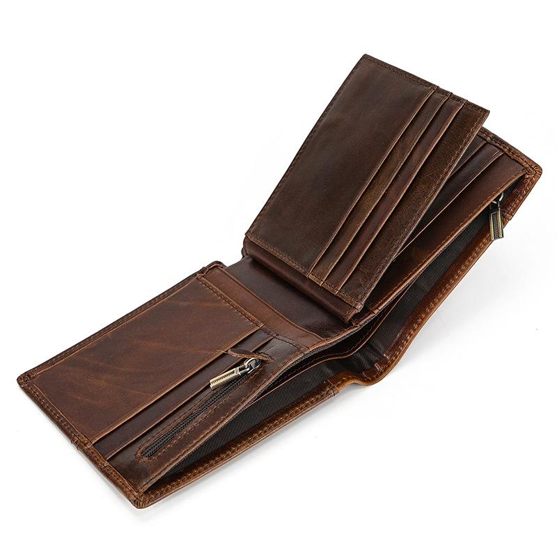 本革財布 メンズ レディース 高品質 二つ折り コンパクト 大容量 カード収納 12cm×10cm×2cm ヴィンテージ風 プレゼントに最適 |  | 10